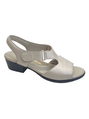 SAS SUNTIMER - PEARL BONE Tripad Comfort Block Heel Sandals Size 7.5